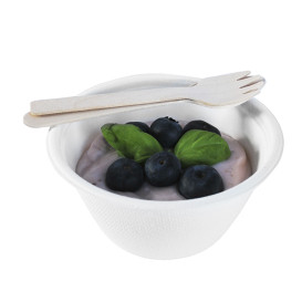 Tasting Sugarcane Bowl White 180ml Ø9,5cm (50 Units)