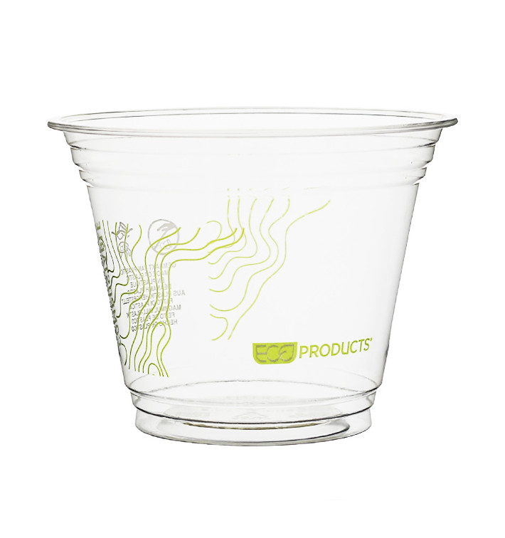 Compostable PLA Cup "Green Stripe" Ø9,5cm 265ml (1.000 Units) 