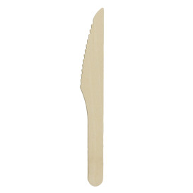 Disposable Wooden Knife 16,5cm (1.000 Units) 