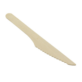 Disposable Wooden Knife 16,5cm (1.000 Units) 