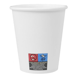 Paper Cup White 8Oz/290ml Ø9,0cm (20 Units)