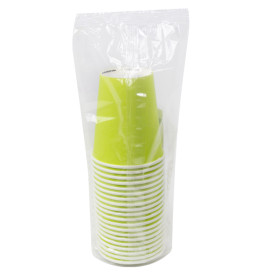 Paper Cup Green "Colors" 8Oz/290ml Ø9,0cm (300 Units)