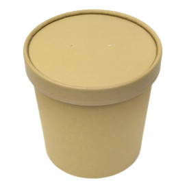 Kraft Carton Lid for Carton Pots of 11,7cm (25 Units)