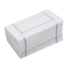 Paper Napkin "Zigzag" Decorative Border White 14x14cm (250 Units)