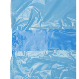 Disposable Lab Coat PE Back Closure Tie Belt Blue (100 Units) 