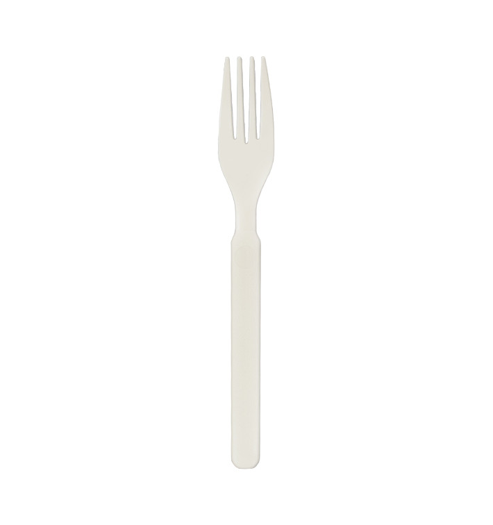 Reusable Durable Fork in PP Cream 17,9cm (20 Units)