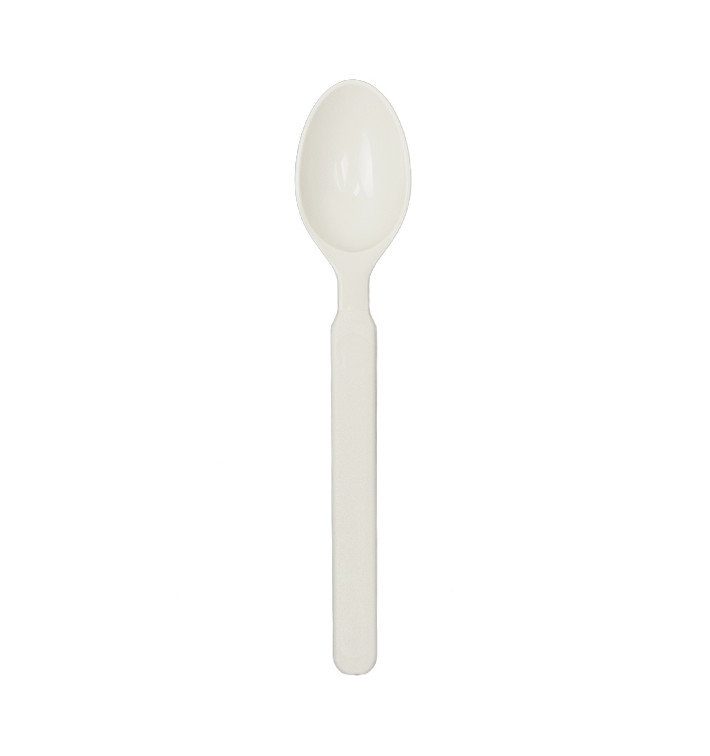 Reusable Durable Spoon in PP Cream 16,9cm (500 Units)