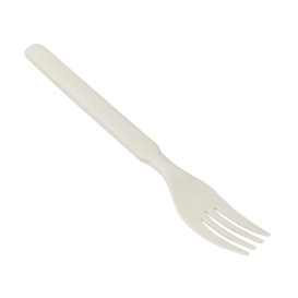 Reusable Durable Fork in PP Cream 17,9cm (20 Units)