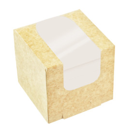 Cardboard Bucket PackiPack Vision Kraft 11x11x11cm (50 Units)