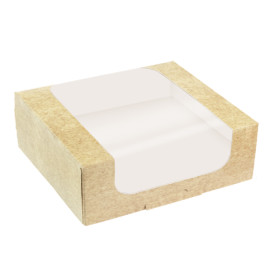 Square Cardboard Box PackiPack Vision Kraft 21x21x10cm (50 Units)