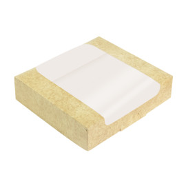 Square Cardboard Box PackiPack Vision Kraft 20x20x6cm (50 Units)