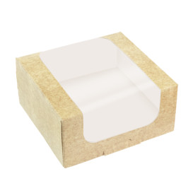 Square Cardboard Box PackiPack Vision Kraft 10x10x8cm (50 Units)