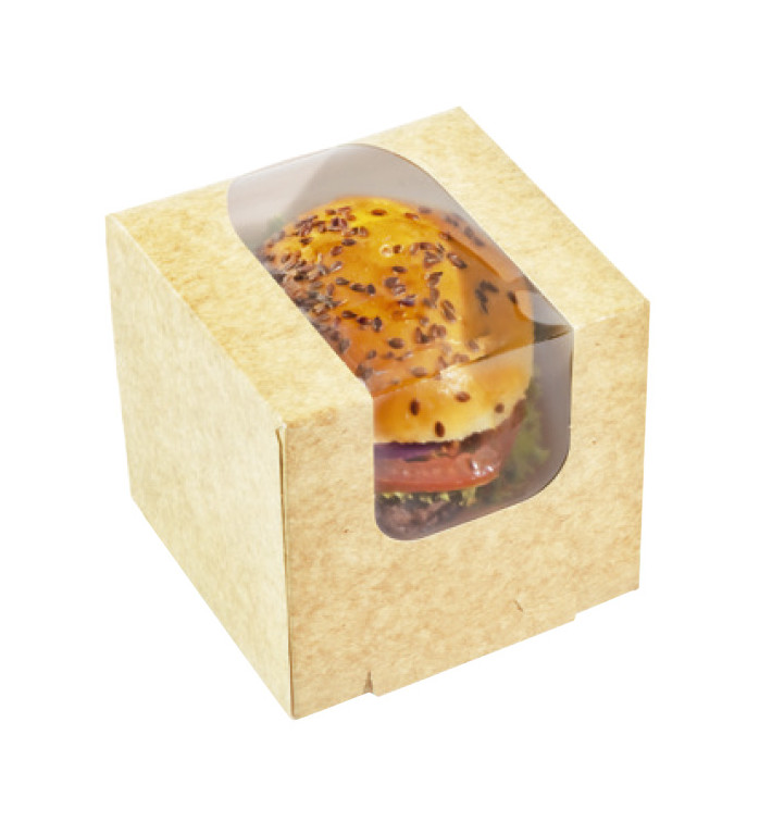 Food cardboard box with window