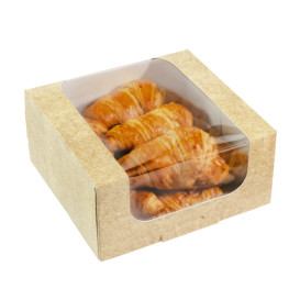 Square Cardboard Box PackiPack Vision Kraft 10x10x8cm (50 Units)