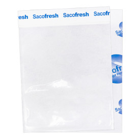 PE-Paper Bags with Adhesive Flap Sacofresh Blue 30x20cm (1.200 Units)