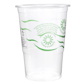 Compostable PLA Cup Clear 250ml Ø7,3cm (25 Units) 