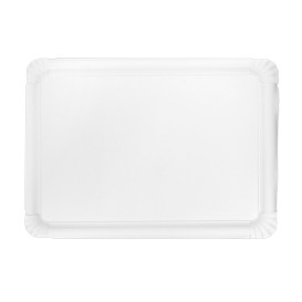 Paper Tray Rectangular shape White 25x34cm (50 Units)