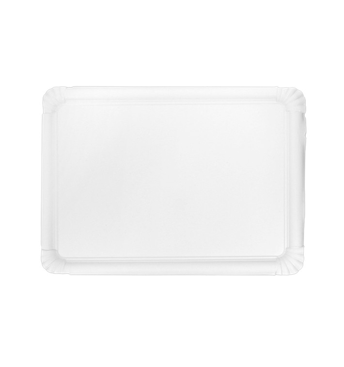 Paper Tray Rectangular shape White 25x34cm (50 Units)