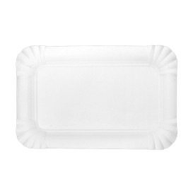 Paper Tray Rectangular shape White 12x19cm (50 Units)