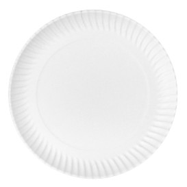 Paper Plate Round Shape White Ø32cm 600g/m² (50 Units)