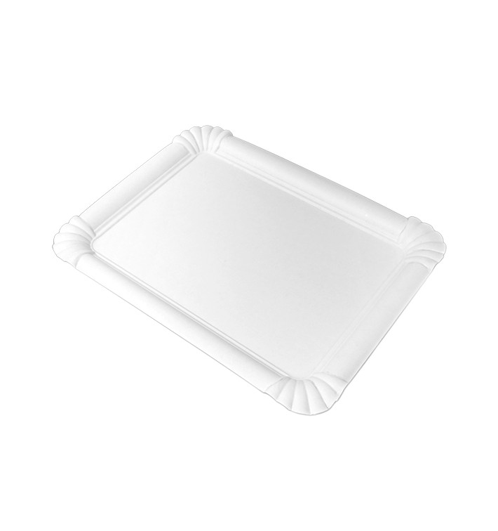 White cardboard trays