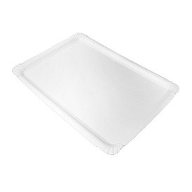 Paper Tray Rectangular shape White 25x34cm (50 Units)