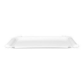 Paper Tray Rectangular shape White 18x24cm (50 Units)