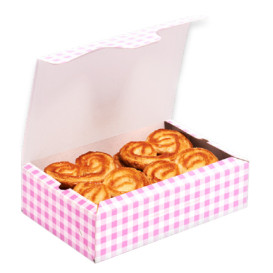 Paper Bakery Box Pink 18,2x13,6x5,2cm 500g (25 Units)