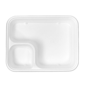 Sugarcane Tray Kraft 17x5x3,5cm (1000 Units)