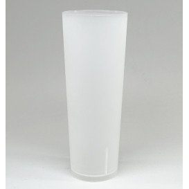 Reusable Durable Glass PP "Frost" 330ml (10 Units) 