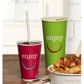 Cardboard Cup "Enjoy" 22Oz/680ml Ø9,0cm (50 Uds)