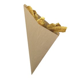 Paper Food Cone Grease-Proof Karft 34cm 400gr (2.000 Units)