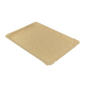 Paper Tray Rectangular shape Kraft 16x22 cm (100 Units)  