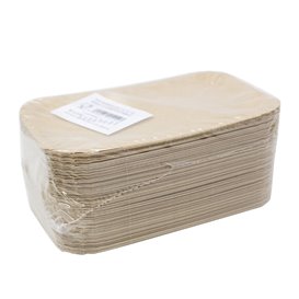 Paper Tray Rectangular shape Kraft 12x19 cm (1.300 Units)