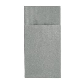 Pocket Fold Airlaid Napkins "Kanguro" Grey 40x40cm (30 units) 