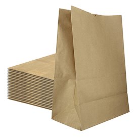 Paper Bag without Handle Kraft 75g/m² 30+18x43cm (250 Units)