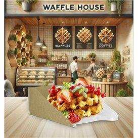 Paper Container Waffles 16x10cm (800 Units)