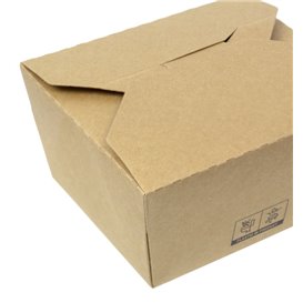 American Box Kraft-Kraft 12x10,5x6,5cm 750ml (25 Units)