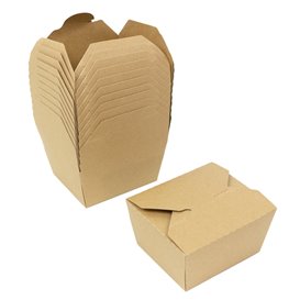 American Box Kraft-Kraft 12x10,5x6,5cm 750ml (25 Units)