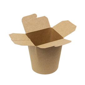 Paper Take-Out Box Kraft 450ml (250 Units)