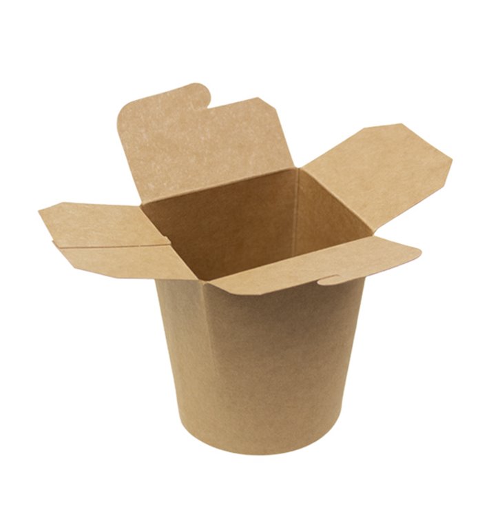 Paper Take-Out Box Kraft 450ml (250 Units)