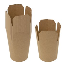 Paper Take-Out Box Kraft 450ml (250 Units)