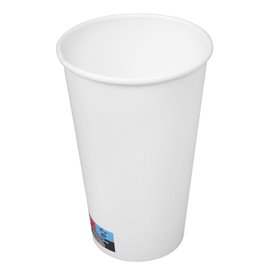 Paper Cup White 16 Oz/500ml Ø9cm (25 Units) 