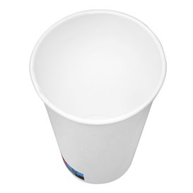 Paper Cup White 16 Oz/500ml Ø9cm (25 Units) 