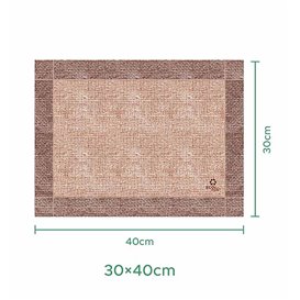 Placemat of Paper in Kraft "Burlap" 30x40cm 40g/m² (1.000 Units)