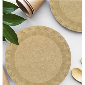 Kraft Paper Plate “Flower” Ø29cm 245g/m² (600 Units)