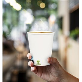 Paper Cup White 6Oz/180ml Ø7,0cm (100 Units) 