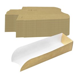 Paper Hot Dog Tray Kraft 17x5x3,5cm (1000 Units)