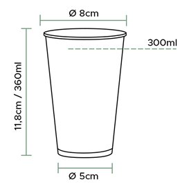 Cardboard Cup 12Oz/360ml "Enjoy" Ø8,0cm (2000 Uds)