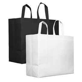 Non-Woven PREMIUM Bag with Short Handles Black 45+20x40cm (100 Units)